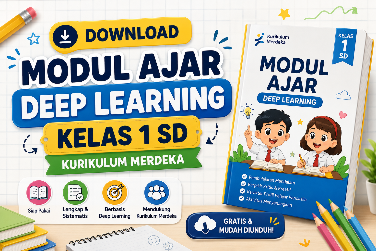 Download Modul Ajar Deep Learning Kelas 1 SD Kurikulum Merdeka